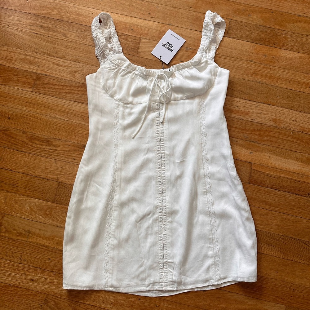 Princess Polly Triket Mini Dress White